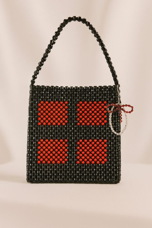 TOTE NOIRE beaded bag