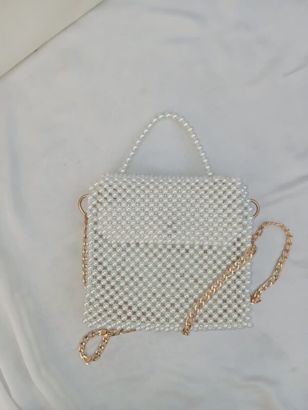 SNOW PEARL BEADED BAG-Timeless treasure